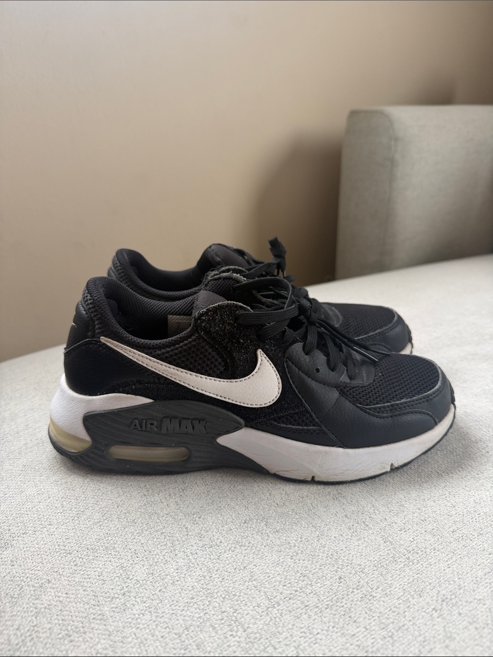 Nike Kids Black and White Air Max Trainer Sneakers